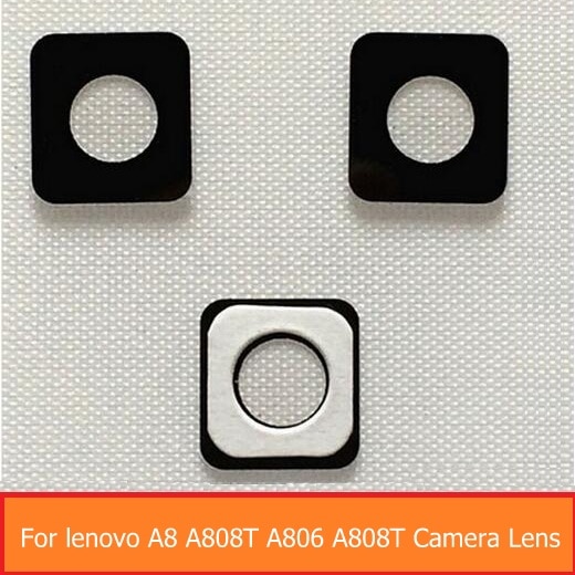 Echt Optics Glas Lens Voor Lenovo A8 A808T A806 A808T Back Rear Camera Lens Glas Materiaal Met Sticker Vervanging onderdelen
