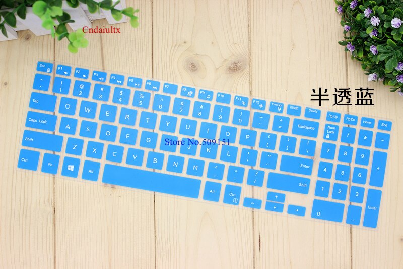 15 17 inch laptop toetsenbord cover skin Voor Dell Inspiron Ins 15 3000 5000 15CR 5547 15MR 3542 5547 15C 7559 3542 5547: Blue