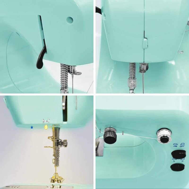 Mini Naaimachine Draagbare Elektrische Naaimachine Voor Beginners Lichtgewicht Repareren Tailor Machine Us Plug