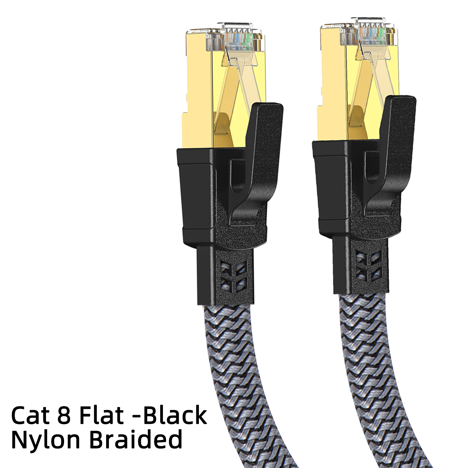 D-Sunty Ethernet Cable CAT8 40Gbps Nylon Braided N... – Vicedeal