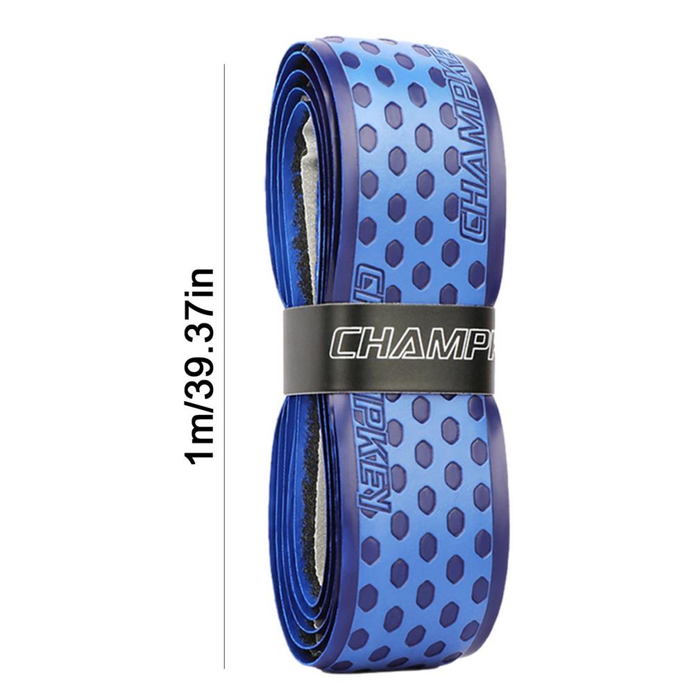 1m Tennis Racket Grip Tape Anti-slip Sweatbands Badminton Tennis Racket Overgrip Absorbs Sweat Anti Slip for Racket Handle: Blue