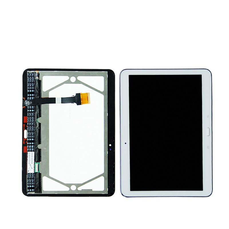 Pantalla LCD Original de 10,1 pulgadas para Samsung Galaxy Tab 4 SM-T530 T535, pantalla táctil, ensamblaje digitalizador de pantalla LCD con marco: White without frame