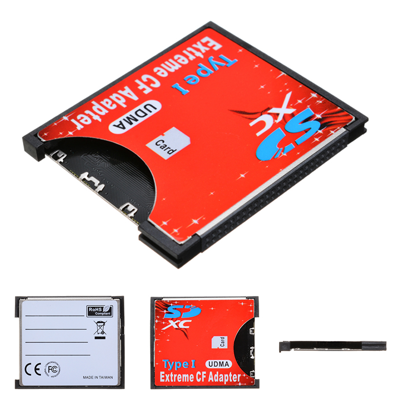 Mayitr 1pc Single Slot Extreme Voor Micro SD/SDXC TF Naar Compact Flash CF Type I Geheugenkaart reader Writer Adapter