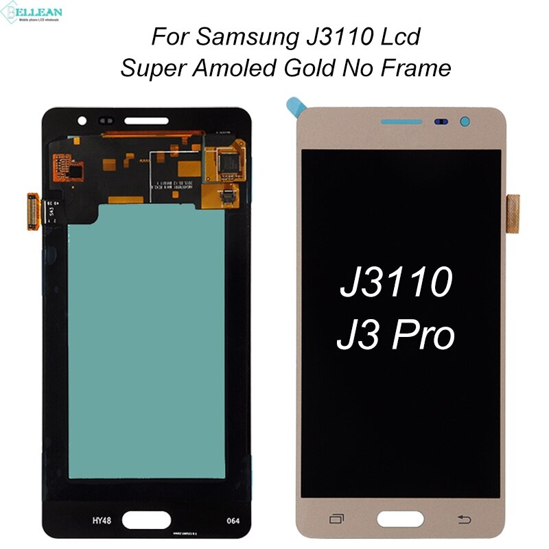1pz 5.0 pollici OLED Catteny J3110 Schermo per Samsung galassia J3 pro Schermo Lcd con tocco schermo Digitizer assemblaggio trasporto libero: Super Amoled oro