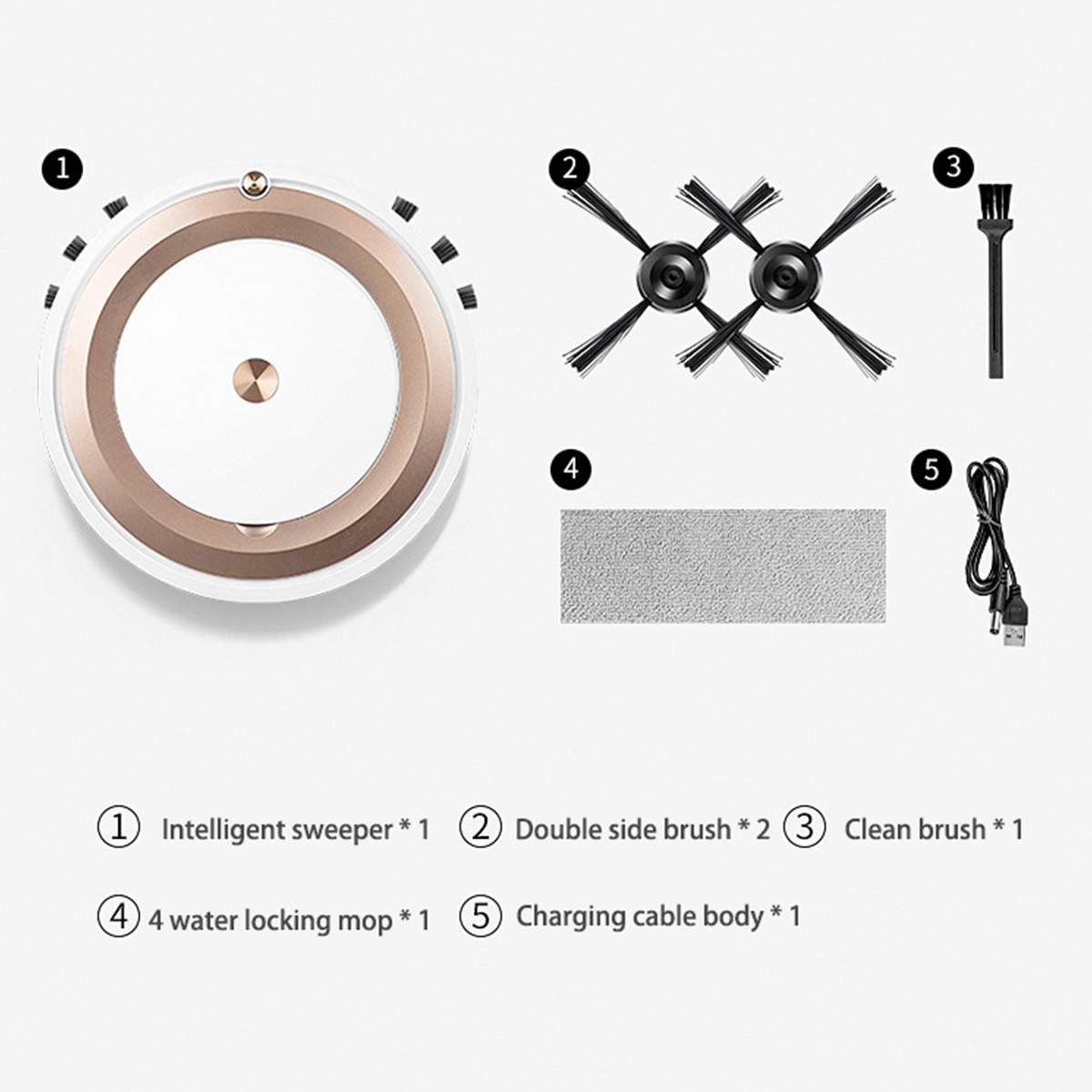 Robot Vacuum Cleaner Intelligent APP Remote Control 3-in-1 Multifunctional Robot Vacuum Cleaner Electric Sweeper Household