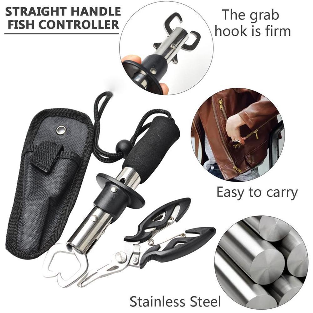 Kutter tång sax fisk grip tång set tång tång snip fiske lock lipgrip tillbehör verktyg klämma klämma gripare avtryckare