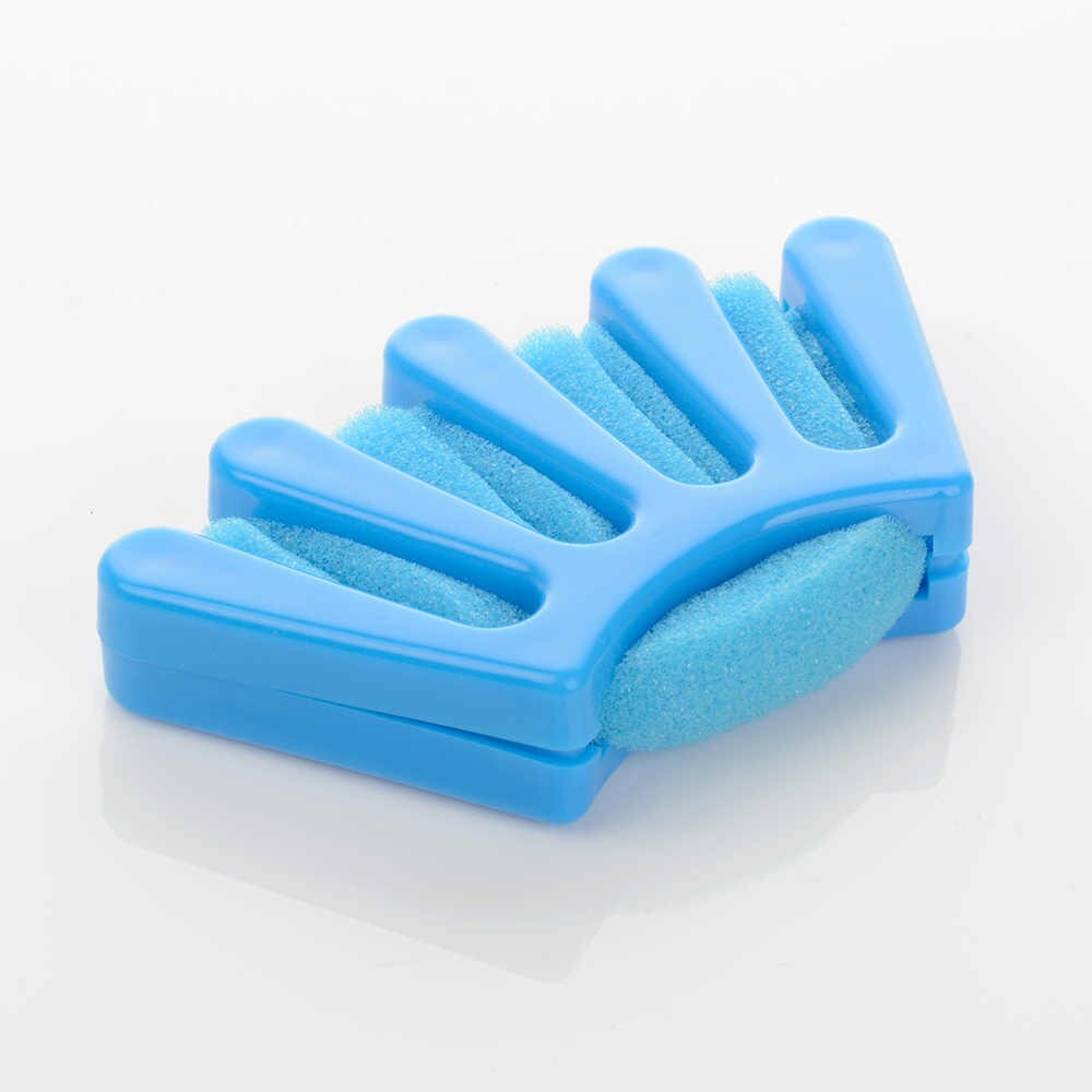 1Pc Lady Wonder Spons Hair Braider Twist Styling Braid Tool Holder Clip Diy: Blauw