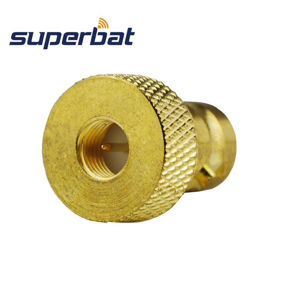 Superbat 5 pcs SMA-BNC adapter SMA Plug to BNC Jack straight glodplated RF Adapter
