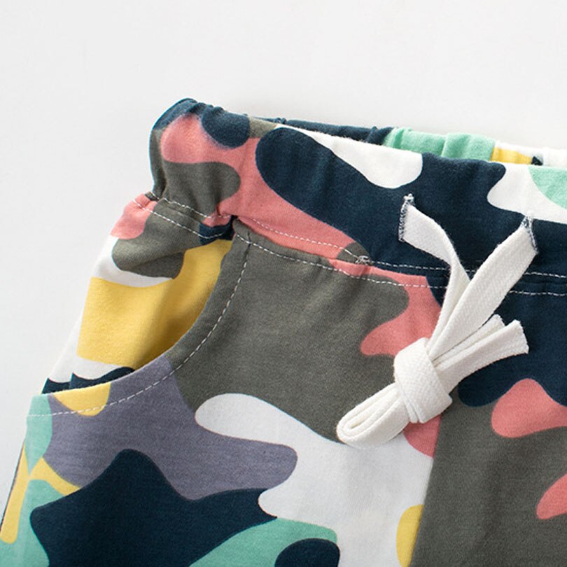 Bambino Pantaloncini da ragazzo di Estate Dei Ragazzi Dei Pantaloni Camouflage Shorts Pantaloni di Cotone Per Bambini Beachwear Vestiti Dei Bambini di Sport Della Spiaggia Shorts 2-7Y
