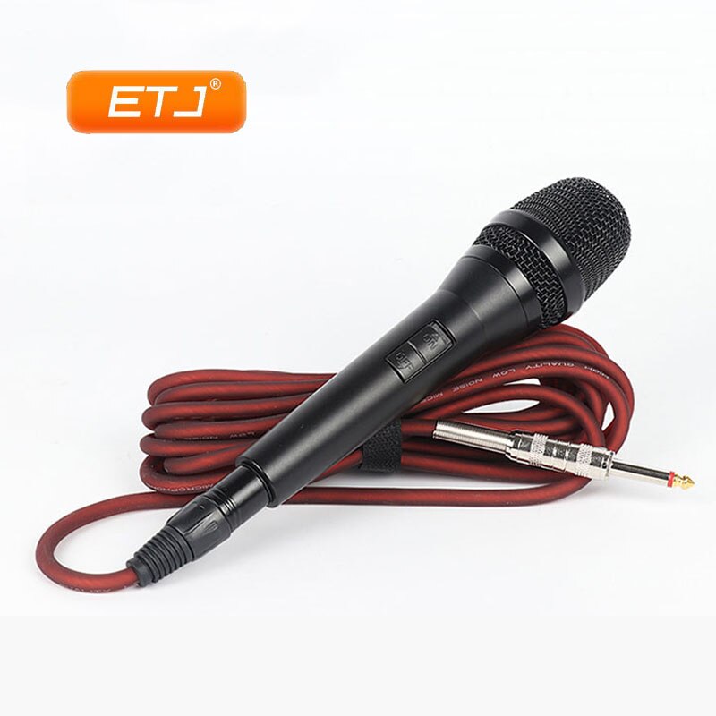 Karaoke Wired Microphone Dynamic Vocal KTV Engineering Microphones Stable High Sensitivity Copper Cable 5M: With Cable