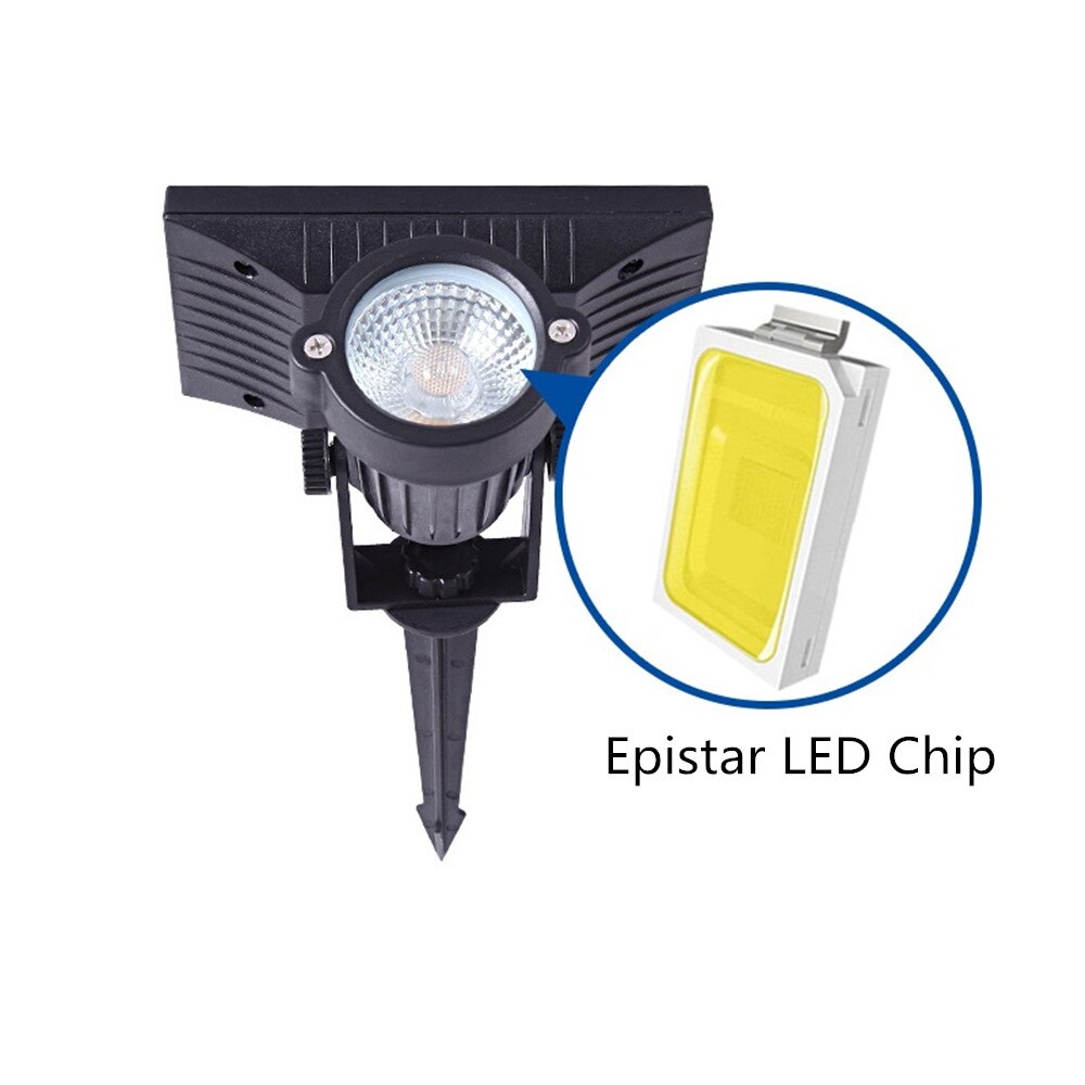 Outdoor Garden LED Lamps Solar Powered 5W Lawn Light Waterproof Landscape Garden Lighting 500LM Spike LED Path Lights