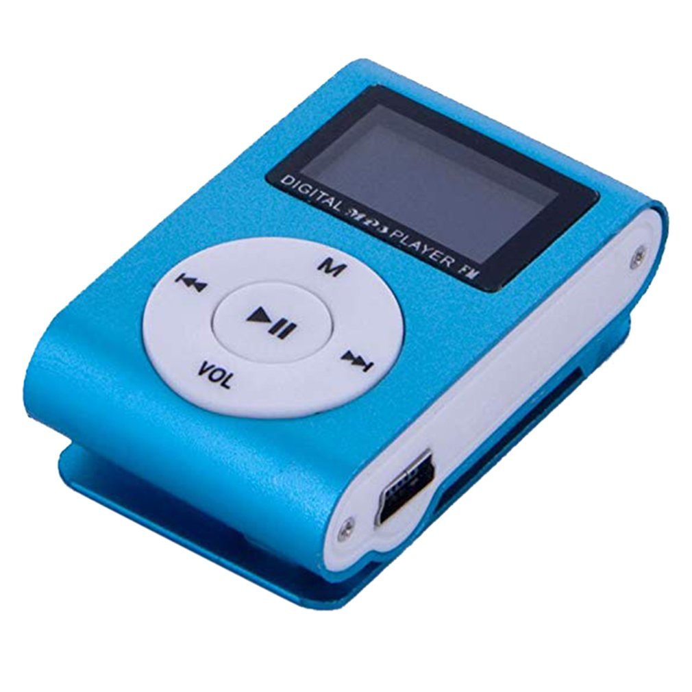 Metalen Clip Digitale Mini MP3 Speler Met 1.8 Inch Lcd-scherm Ondersteuning Tf-kaart Usb 2.0 Met 3.5 Mm Hoofdtelefoon jack