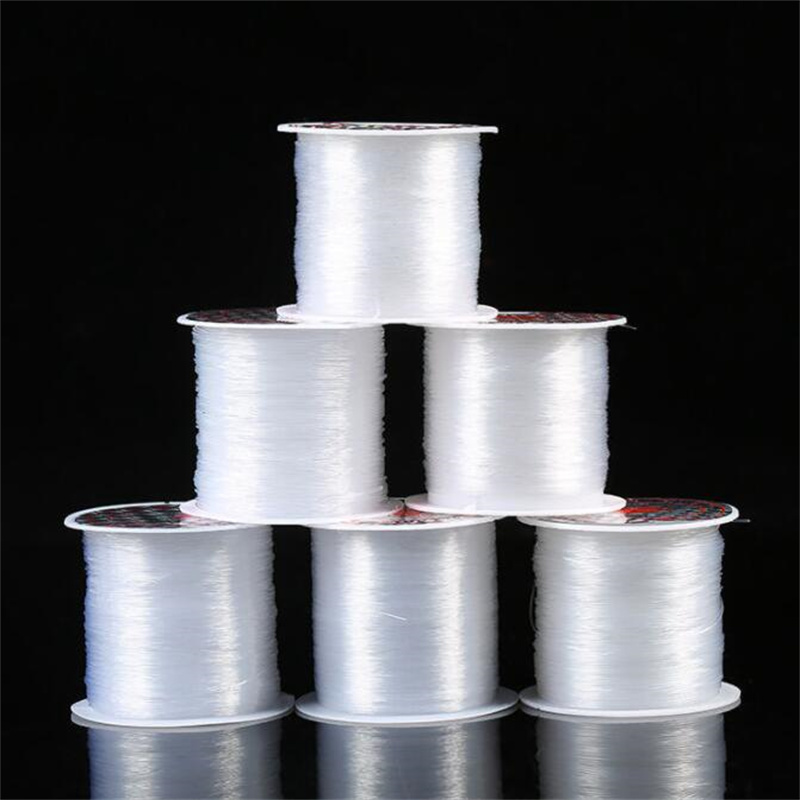 0.2/0.3/0.4/0.5/0.6/0.7/0.8mm 1 Roll Fish Line Wire Clear Non-stretch Strong Nylon String Beading Cord Thread Jewelry DIY