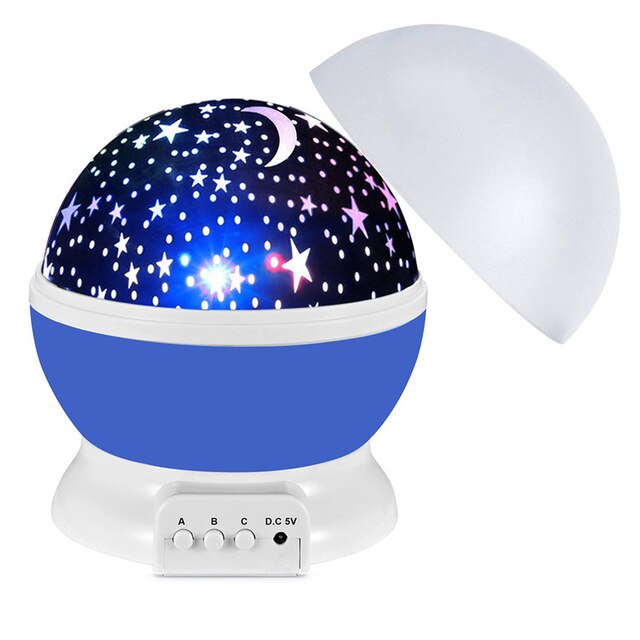 LED Projector Star Moon Night Light Sky Rotating Operated Nightlight Lamp For Children Kids Baby Bedroom Nursery Christmas: 2