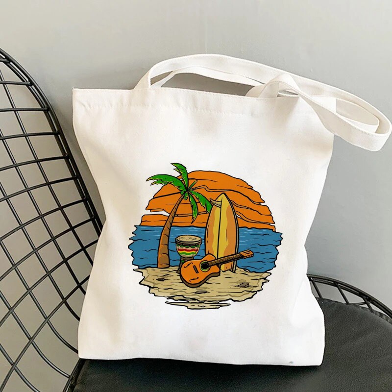 Pogue Leven Buitenste Banken Tv Print Shopper Bag Tote Bag Shopping Reistassen Canvas Handtas Grote Capaciteit College Strand tas