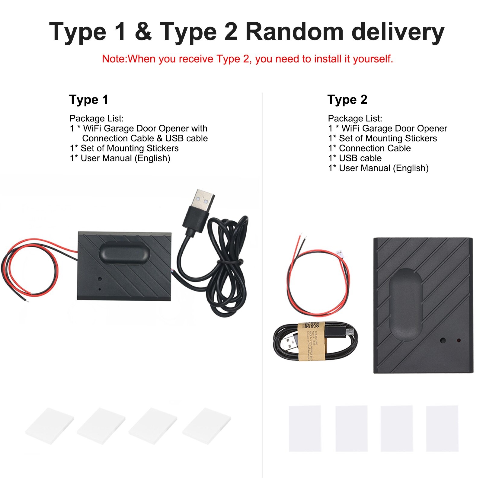 WiFi Garage Door Opener Smart Gate Door Controllor Compatible With Alexa Echo Google Home eWeLink APP Smart Remote Control