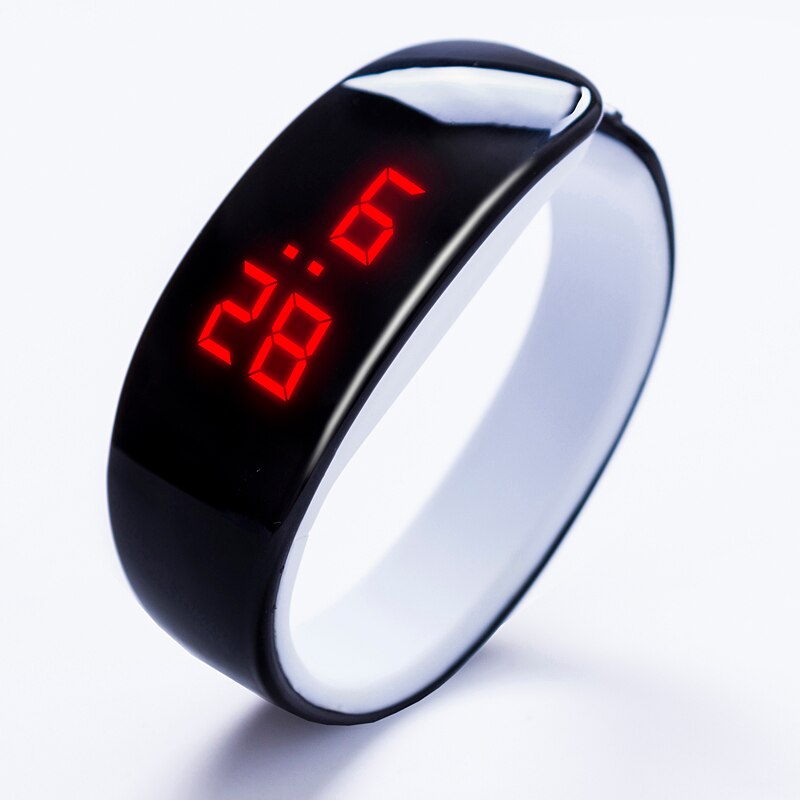 Dame LED montre ovale lumière rouge affichage femmes montres jolie numérique Bracelet montres Relogio masculino horloge