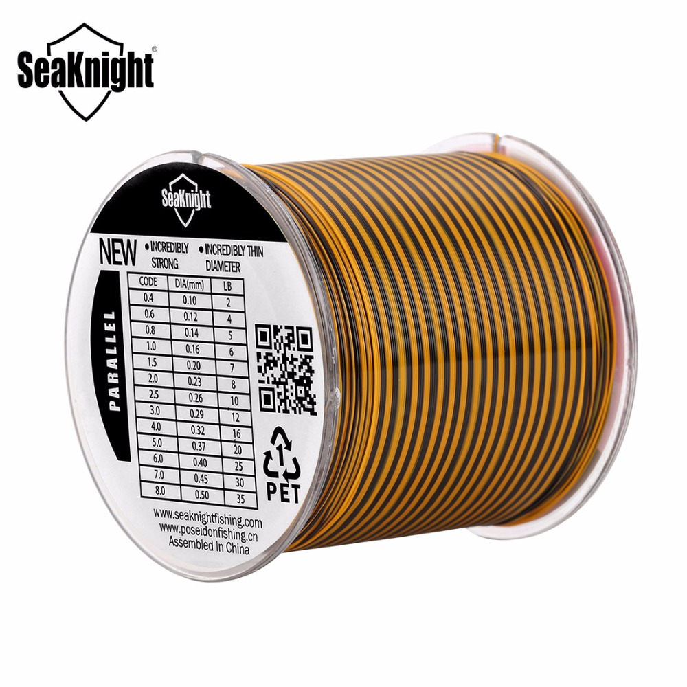 500 m Seaknight brand top grade 100% Japanse veelkleurige 8-25lb vislijn monofilament karper wire leader lijn