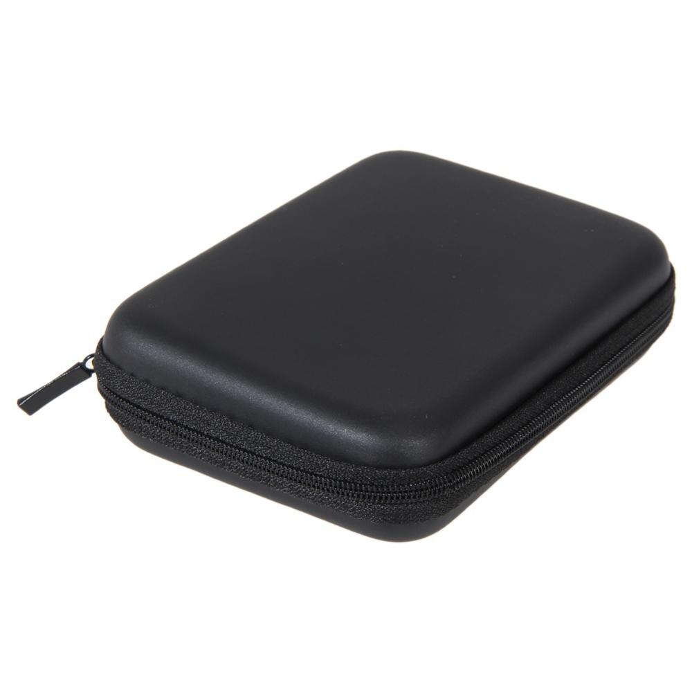 Draagbare 2.5 "Externe Usb Hdd Hard Drive Disk Opbergtas Hand Carry Case Cover Pouch Tas Voor Pc Laptop telefoon Opslag Gevallen: Black