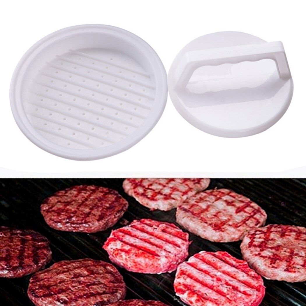 Round Shape Hamburger Press Burger Press Patty Maker Food-Grade Plastic Hamburger Meat Beef Grill Patty Maker Mold