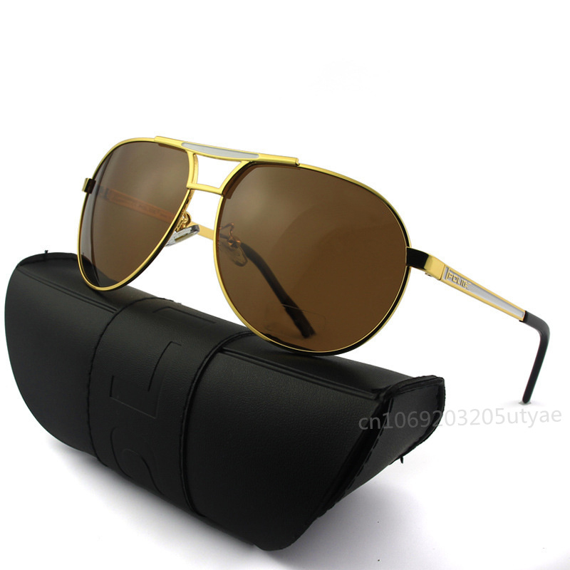 Óculos de sol de marca de luxo italiano original moda resistente uv polarizado óculos de sol de condução para homens mulheres vintage uv400 polidor: other / Azul