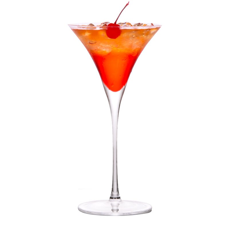 Crystal Large Tall Cocktail Glass 270ml Flared Glass Triangle Wine Glass Goblet Drinkware Copas De Vino Kitchen Dining Bar EB5BL