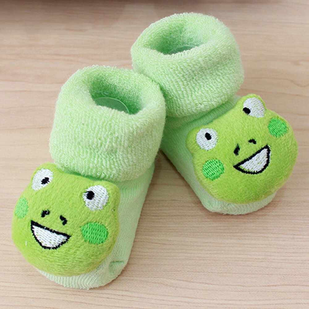 Leuke Casual Novelty Warm Baby Baby Sokken Cartoon Pasgeboren Kids Baby Meisjes Jongens Anti-Slip Warme Sokken Slipper Schoenen laarzen Voor Kid: A