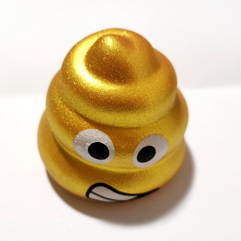 Funny Poop expression Squeeze Ball Toy Pressure Relief Kids Doll Fun Props: Default Title