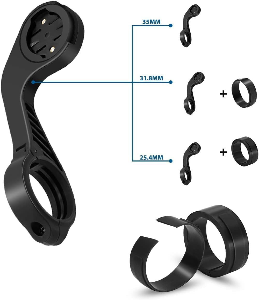Saurka Bicycle Computer Mount for Garmin Edge 1040 1030 840 830 540 530 130 for 25.4 31.8 35mm Bike Handlebars