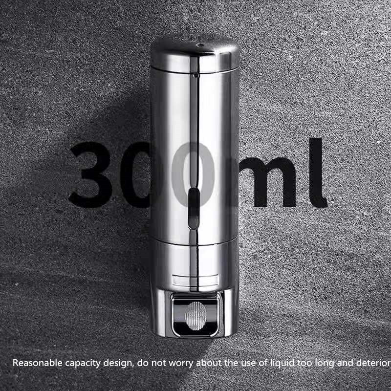 Bathroom Wall-Mounted Stainless Steel Shampoo Bottles Soap Dispenser Bathroom Soap Box Bath Soap Dispensor Bathroom Accessories