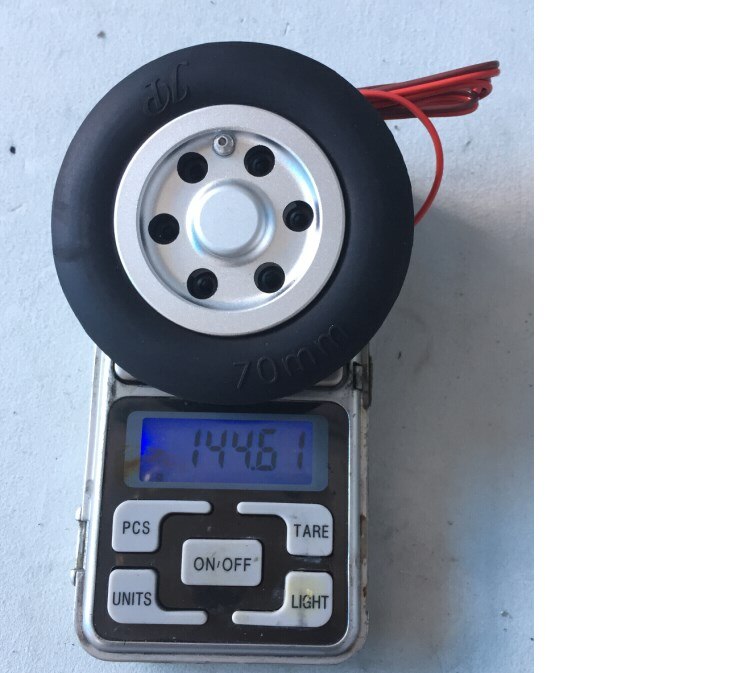 Sistema de freno electrónico para avión de control remoto, rueda de freno de 70mm, 75mm, 86mm y 95mm