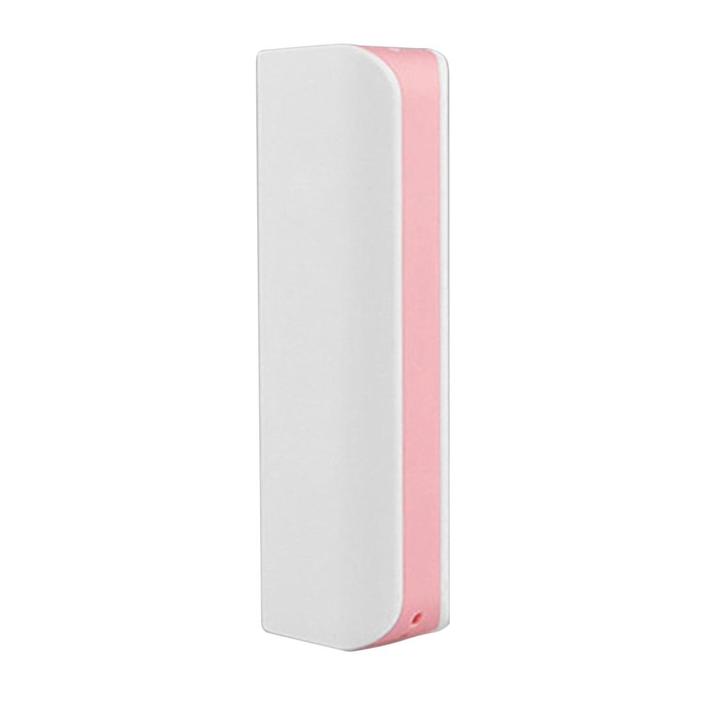 Power Bank Shell Gratis Lassen Usb-poorten Power Bank Case Pcb Charger Case Diy Kits Aangedreven Door 2600Mah 18650 batterij (Niet Inbegrepen): Pink