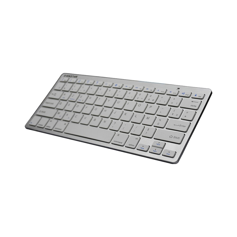 Zienstar AZERTY French Language Ultra slim Wireless Keyboard Bluetooth 3.0 for Ipad Iphone Macbook PC Computer Android Tablet