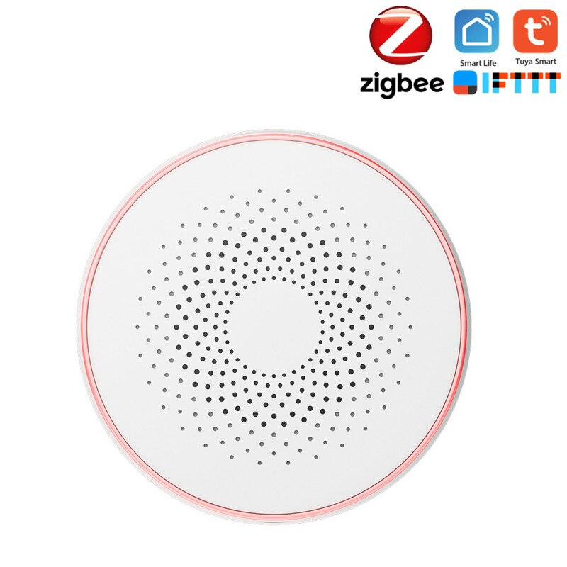 Zigbee tuya smart hem säkerhet wifi siren larm sensor smart life trådlös strobe siren larm sensor mobil app fjärrkontroll