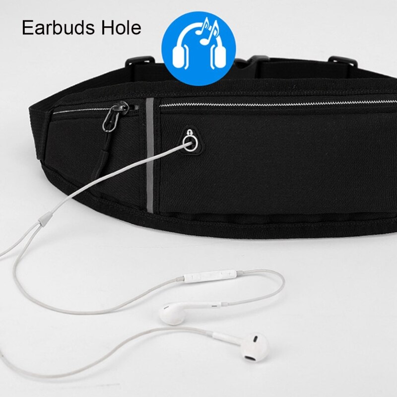 Einstellbare Lauf Beutel Läufer Gürtel trainieren Taille Tasche Elastische Dünne Telefon Halfter fanny Pack für unisex Joggen Tasche