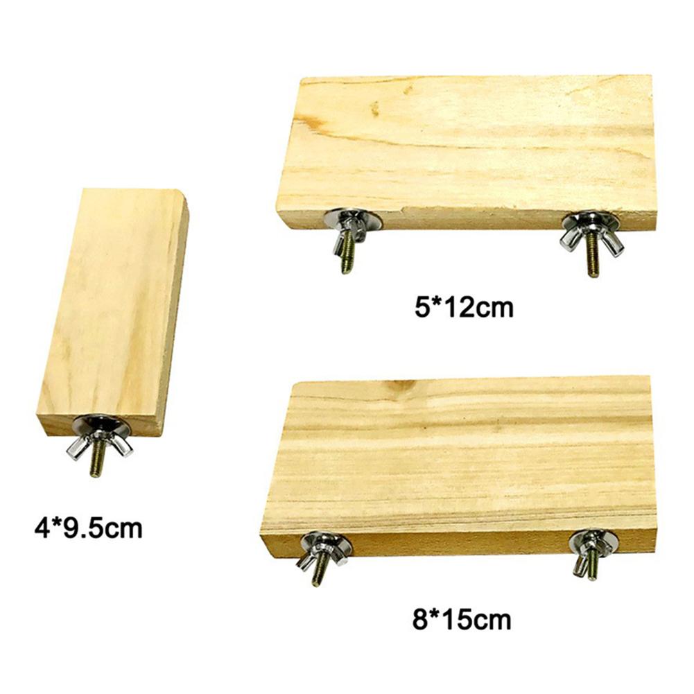 Support en bois pour animaux de compagnie, oiseau, perroquet, perchoir, plateforme suspendue, Cage amusante, jouet à mâcher, Cage suspendue, produit pour animaux de compagnie, jouet de broyage de pattes