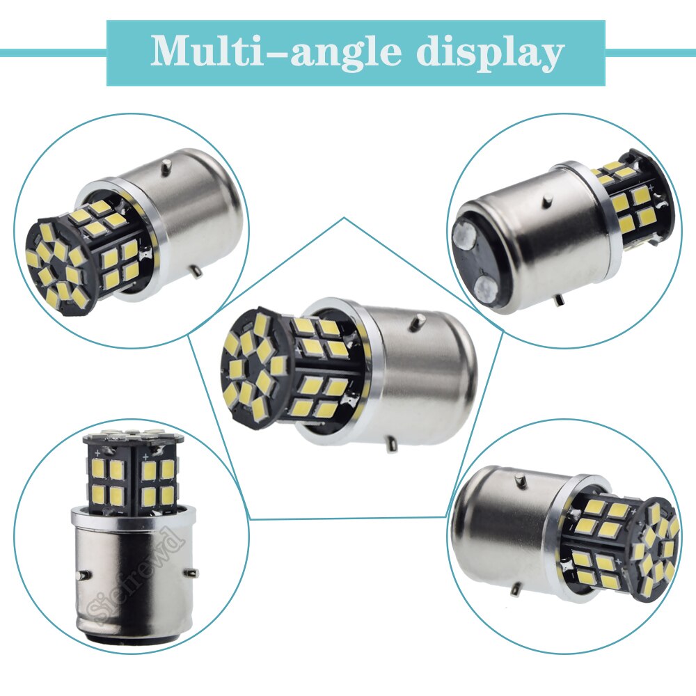 GOOFIT 12V 15W Blanc Abat Jour Phare Moto - Ersatz Für ATV, Scooter & Offroad-Fahrräder