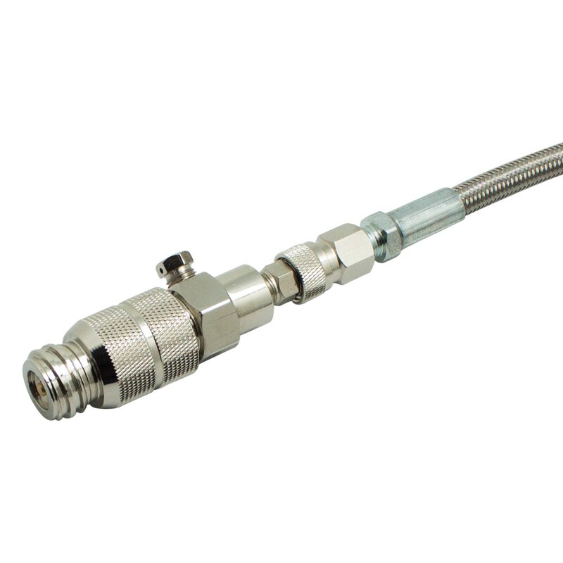 SodaMaker External CO2 CGA320/W21.8 Tank Adapter and Hose Stainless Steel Soda Water Seltzer Water Carbonated Water Hose Adapter