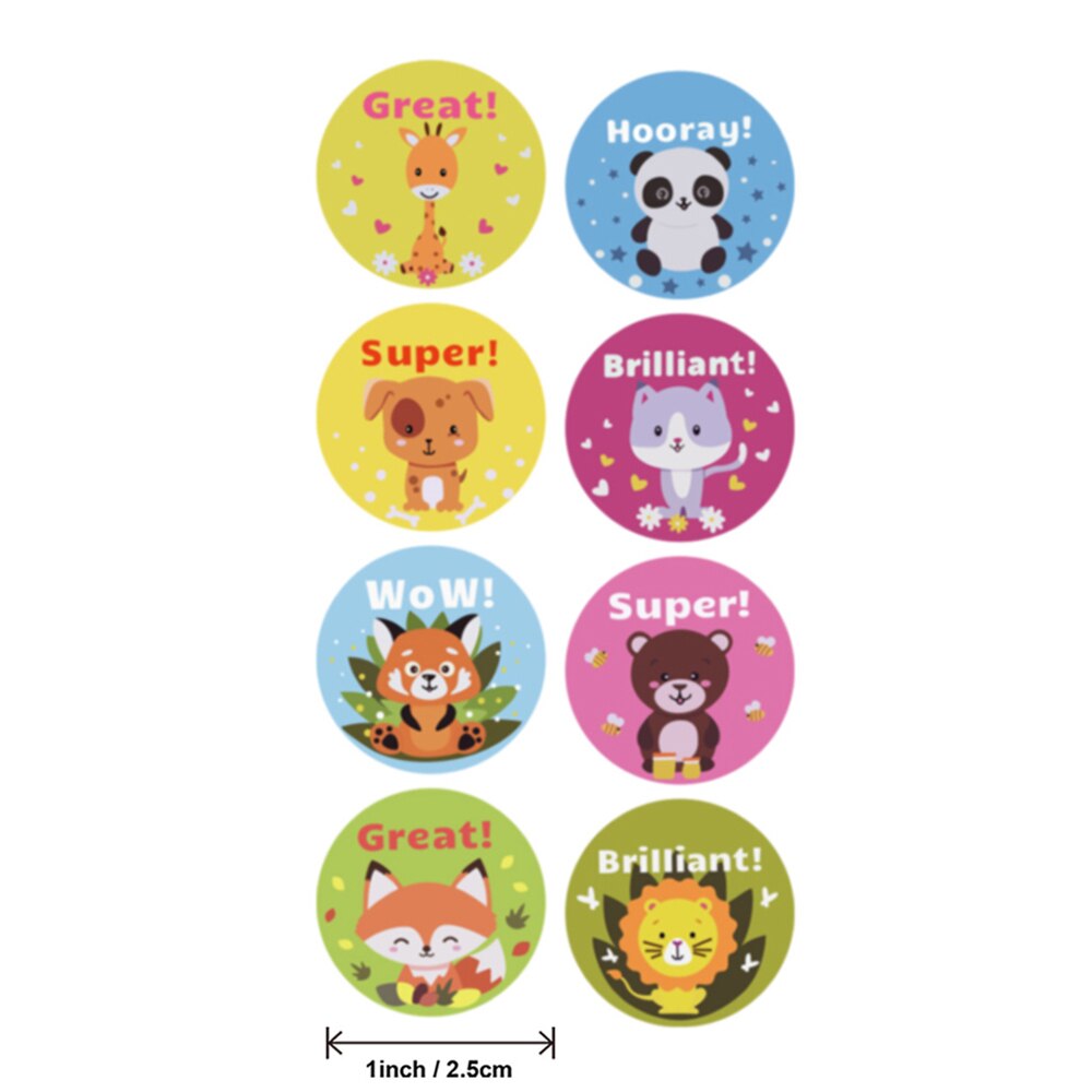 Stickers 100-500pcs Teacher Reward Sticker Fun Motivation Stickerfor School Teacher Student Stationery Stickers Kids