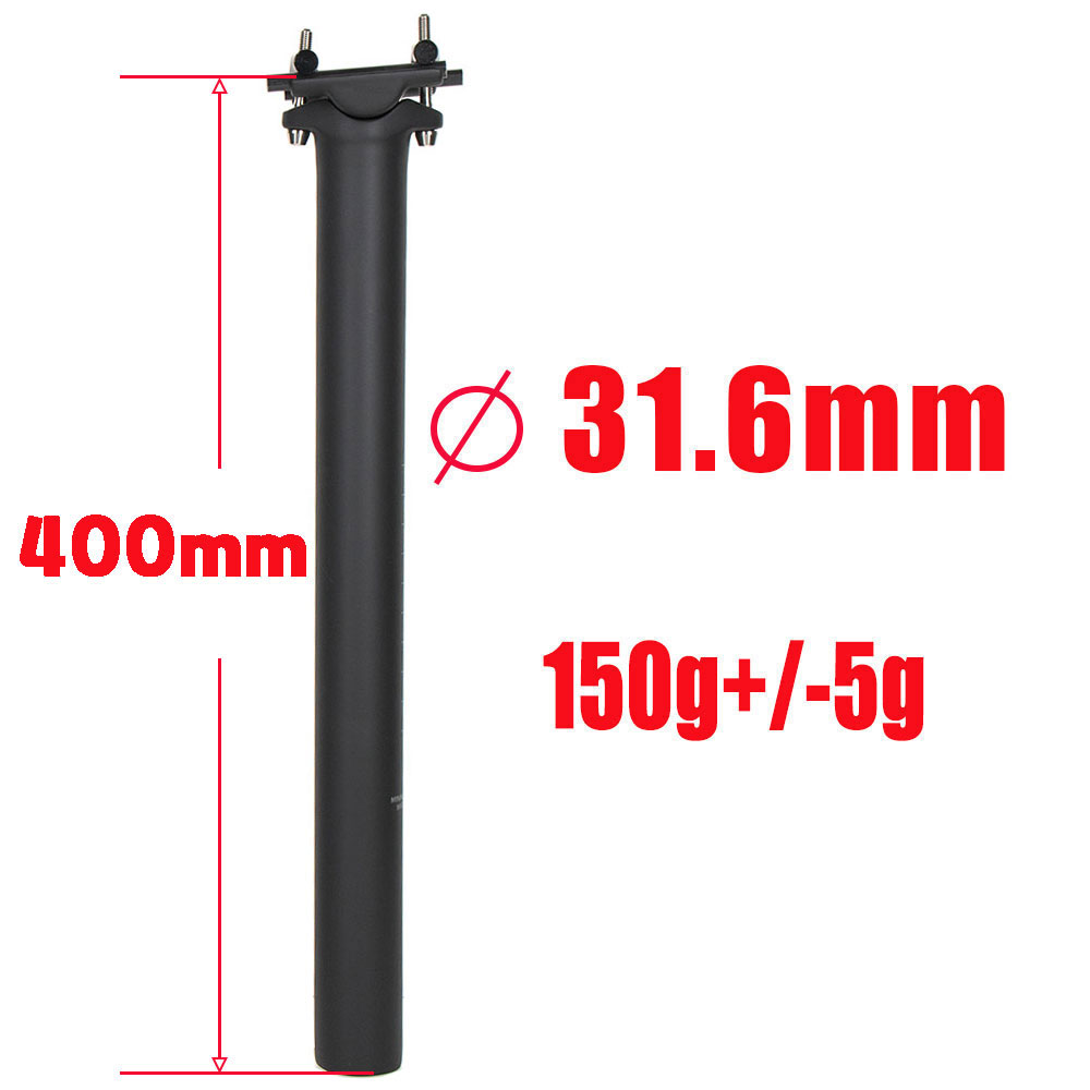 ELITA ONE Carbon Seat Post 27.2/30.9/31.6mm MTB/Road Biike Carbon Fiber Seatpost Titanium Screws Light 130g Seat Tube: Burgundy