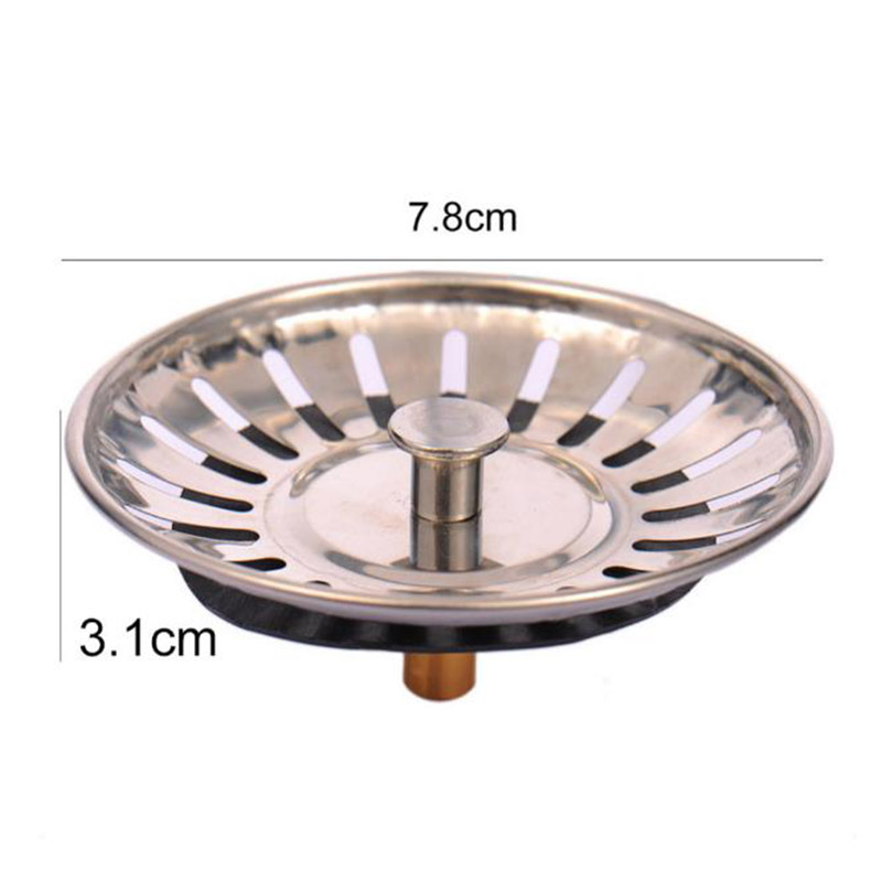 Stainless Steel Kitchen sink Strainer Stopper Waste Plug Sink Filter filtre lavabo bathroom hair catcher