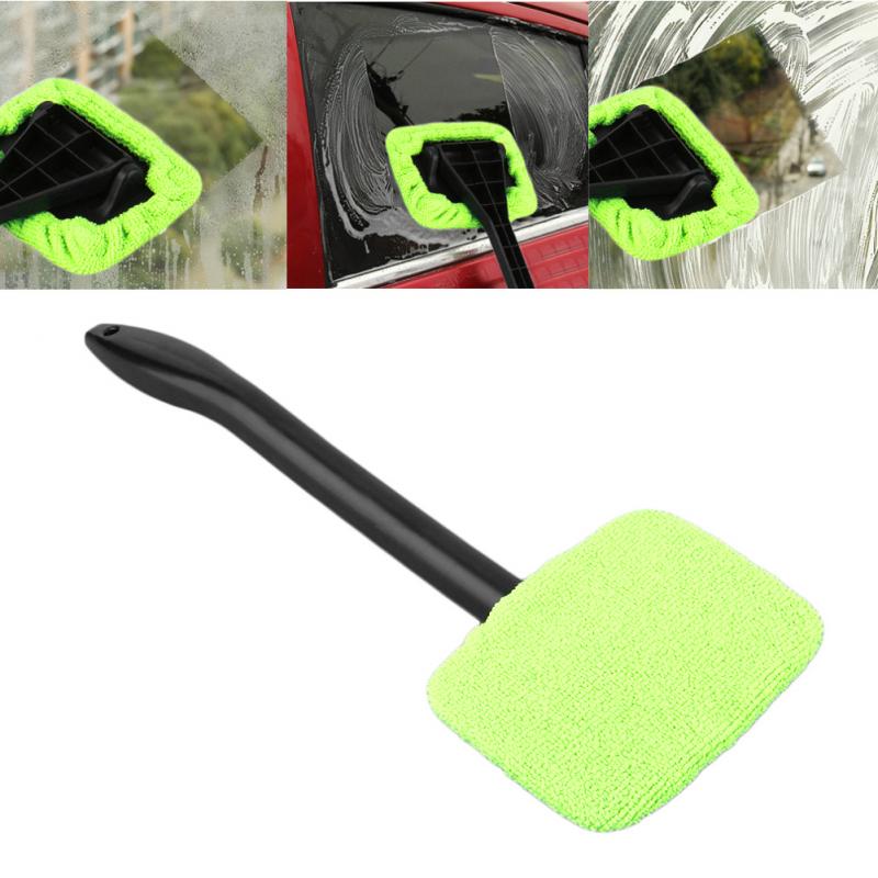 Grün Wischen Werkzeug Wunder Auto Auto Haus Fenster Glas Wischer Reiniger Werkzeug Mehrzweck Langen Griff Windschutzscheibe Mikrofaser Reiniger