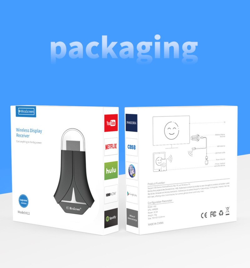 WIFI 1080P Wireless Display TV Dongle Adapter HDMI Receiver Airplay Miracast Smart Home Intelligence System