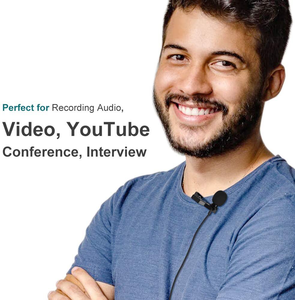 Zewnętrzny klips klapa Lavalier Błyskawica z 3.5mm audio Jacek mikrofon dla iPhone 7 8 XS XR XSMAX 11 zawodowiec Max iPad mini powietrze