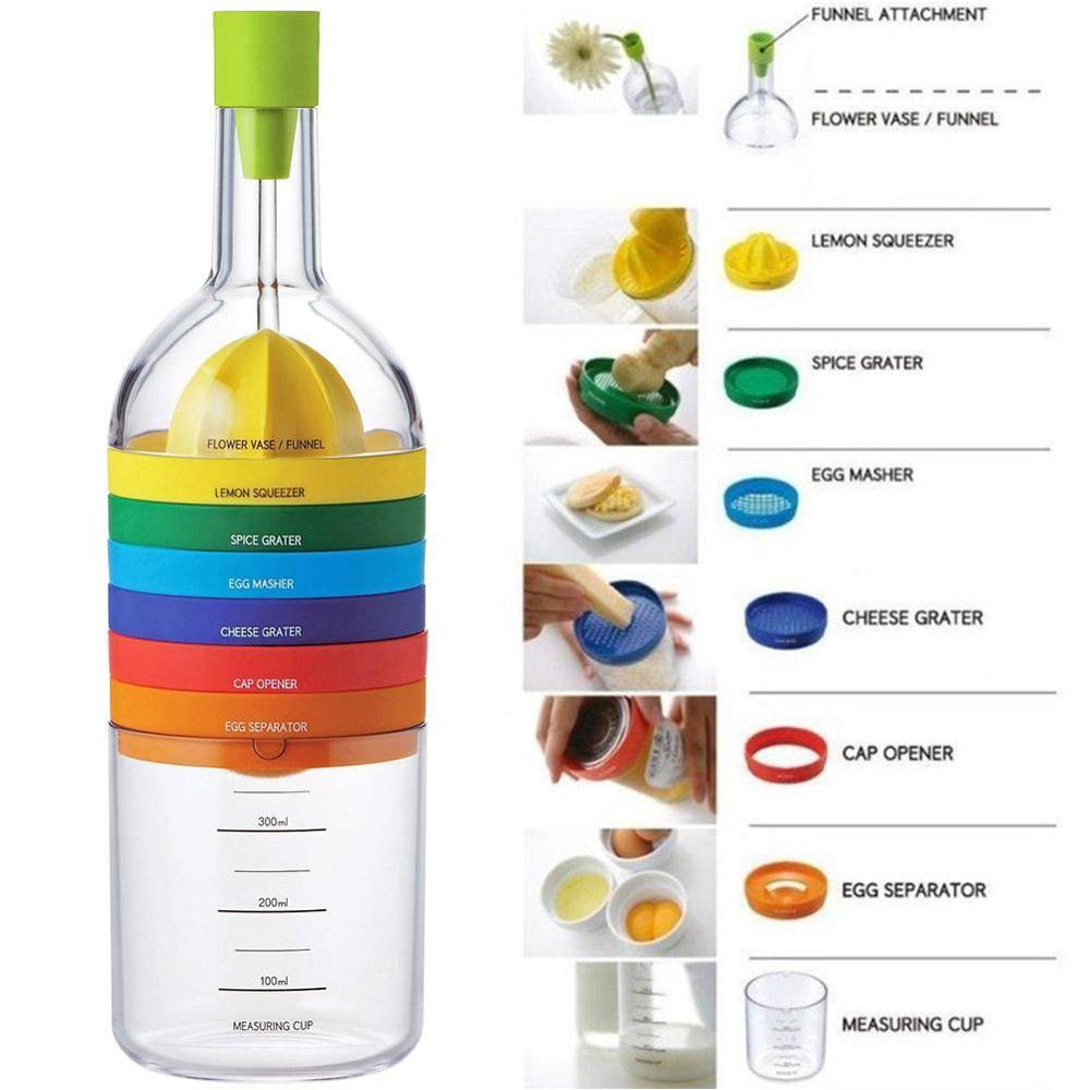 Multi Functional 8 in 1 Kitchen Tool Set Multipurpose Kitchen Gadget Kitchen Tool Bottle