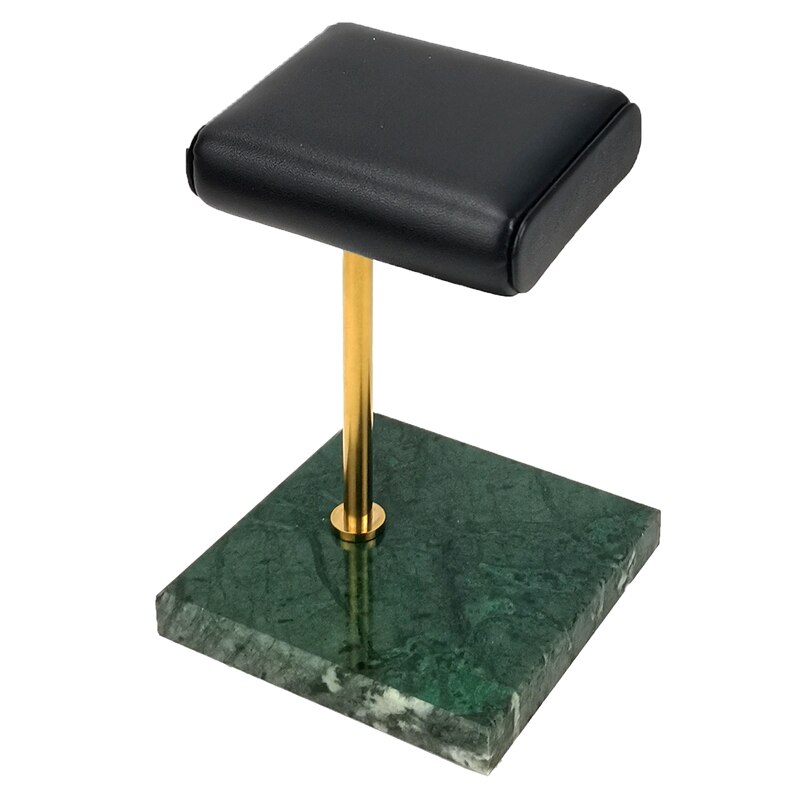 Green Marble Watch Bracelet Bracelet Display Stand, Leather Jewelry Storage Stand, Watch Stand: Gold