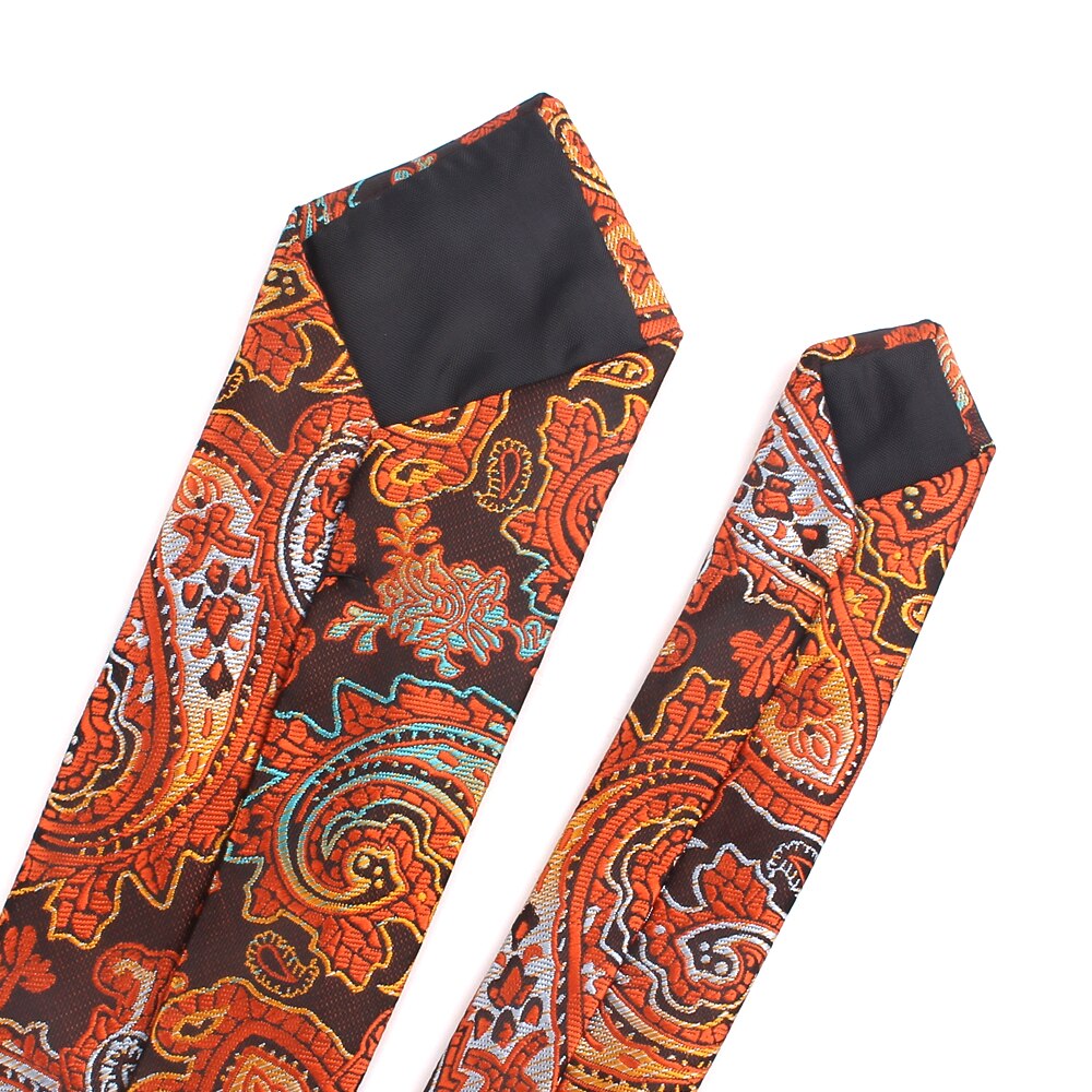 Herre slips smalt slips 6cm klassisk paisley slips til mænd formel business bryllup jakkesæt halstøj jacquard vævede slips