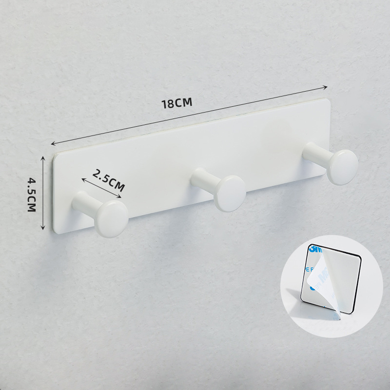 Ganchos adhesivos de acero inoxidable 304 para abrigos, perchero montado en la pared, ganchos de puerta para colgar sombreros, toallas, ropa, gancho redondo: plum