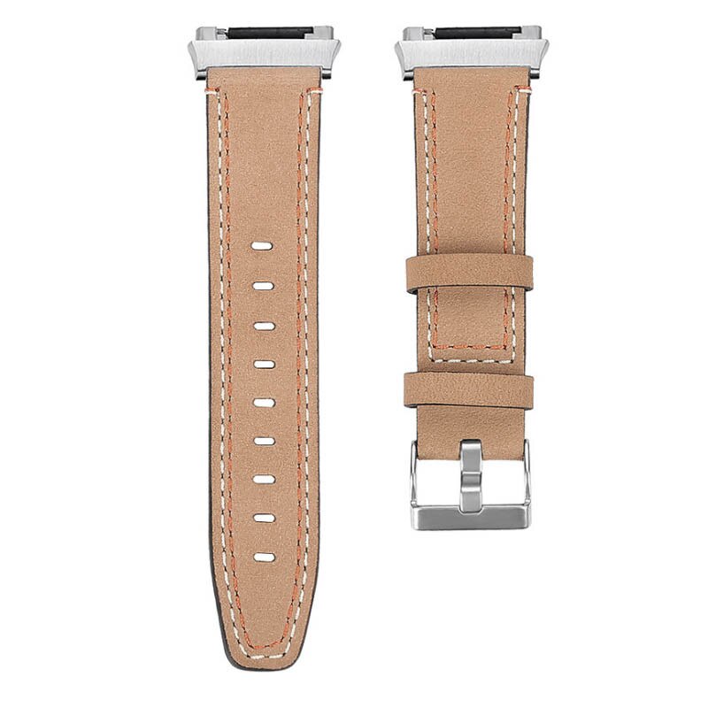 Armband av mjukt läderarmbyte tillbehör för armband armband förjoniska smarta klockarmband armband klockarmband: Aprikos