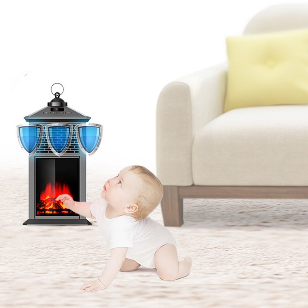 Portable Office Desktop Heater Household Bedroom Mini Portable Simulation Flame Mini Heater Small Heater